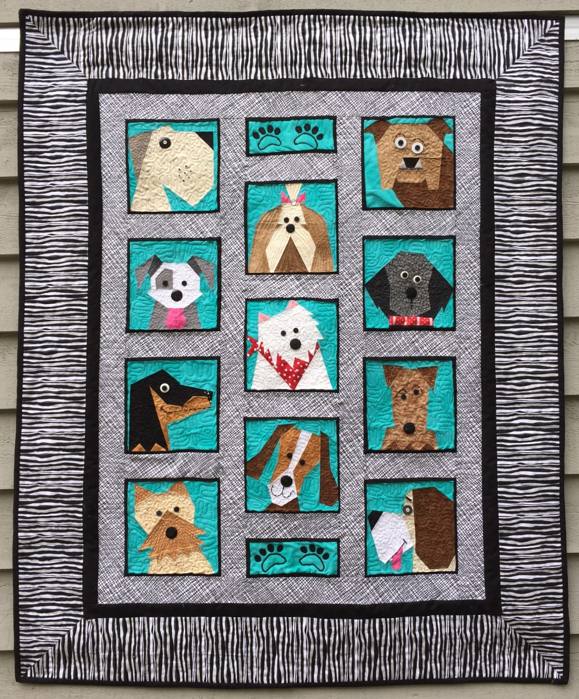 Dogs Only Paper Pieced Quilt Pattern From Made By Marney Made By Marney